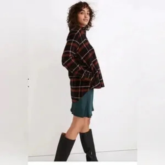 Madewell Flannel Sunday Shirt in Evins Plaid size xs - Picture 1 of 4